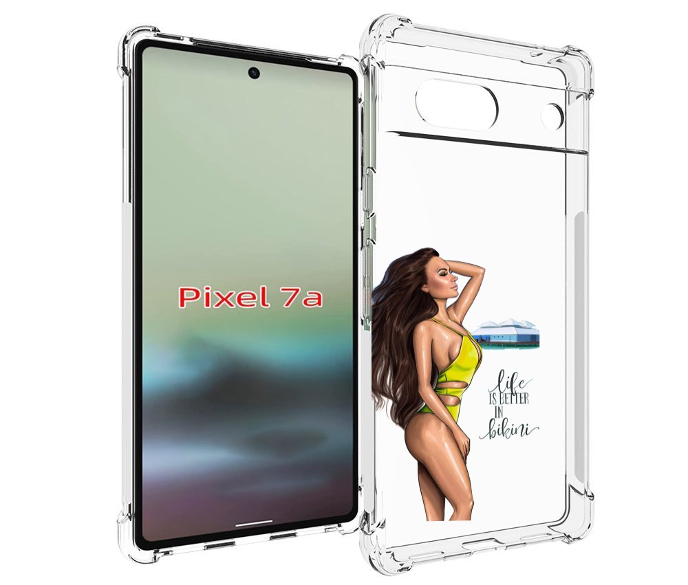 

Чехол MyPads Девушка-в-купальнике для Google Pixel 7A, Tocco