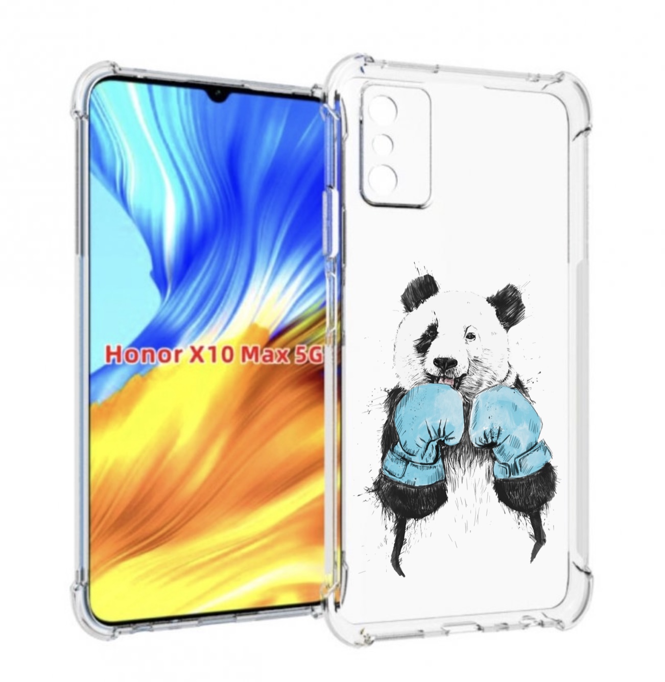 

Чехол MyPads панда боксер для Honor X10 Max, Прозрачный, Tocco