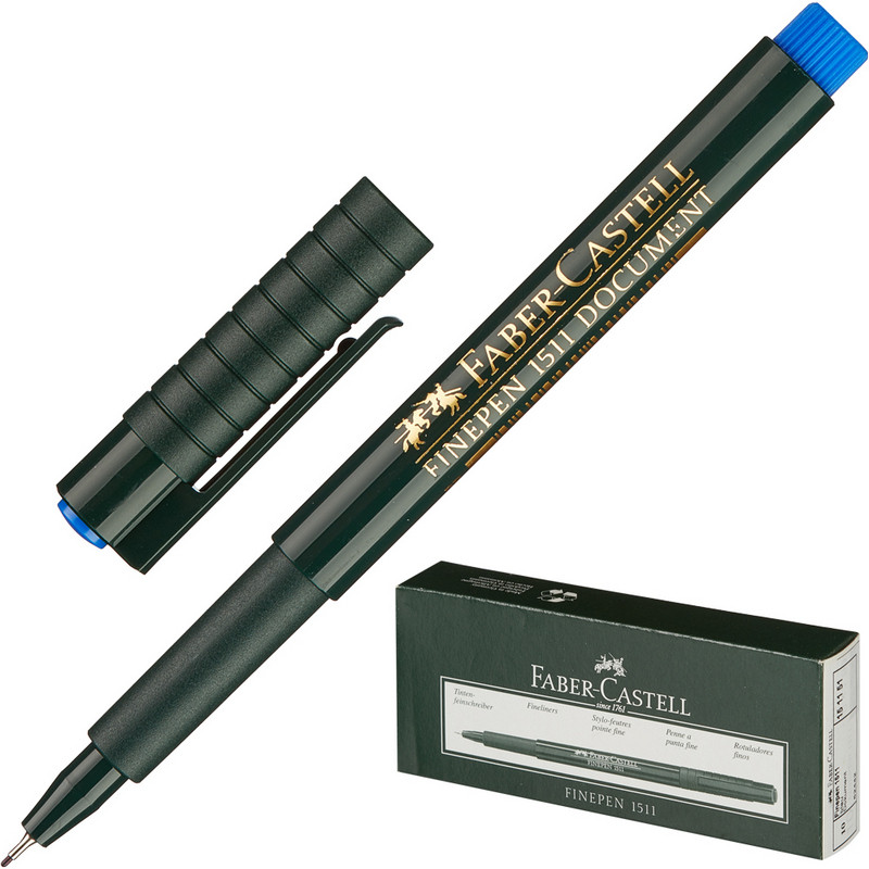 

Линер Faber-Castell FINEPEN 1511 0,4мм синий 151151, (3шт.)