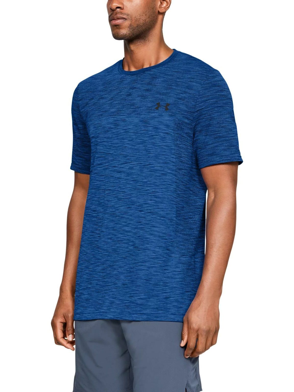 

Футболка мужская Under Armour Vanish Seamless SS Tee синяя SM, Vanish Seamless SS Tee