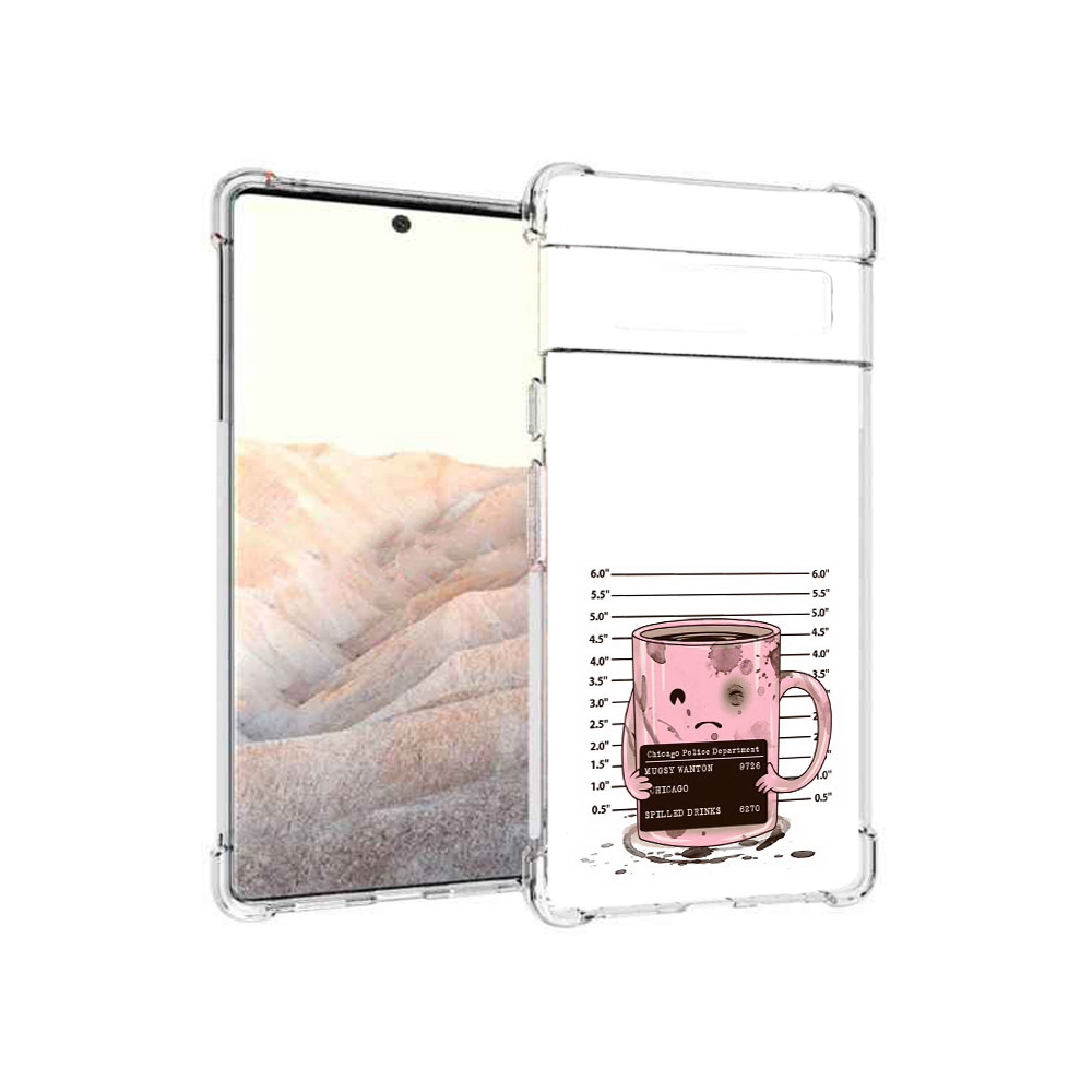 

Чехол MyPads Tocco для Google Pixel 6 Pro кружка, Прозрачный, Tocco
