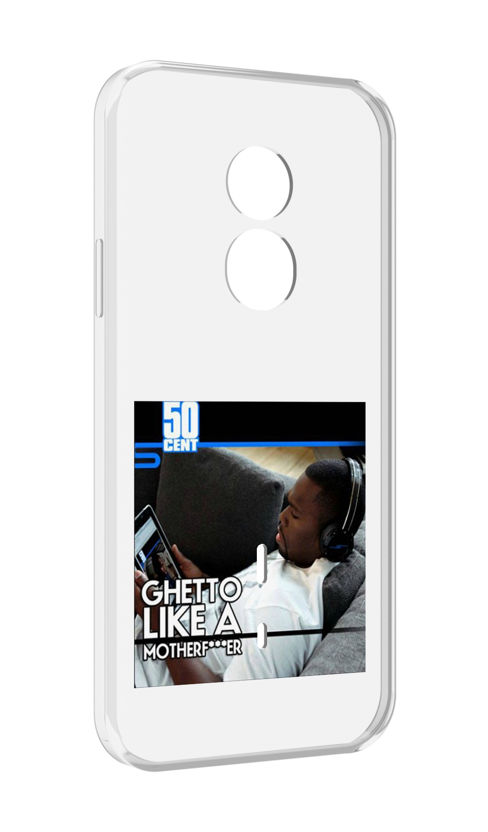 

Чехол MyPads 50 Cent - Ghetto Like A Motherfucker для Doogee S51, Прозрачный, Tocco