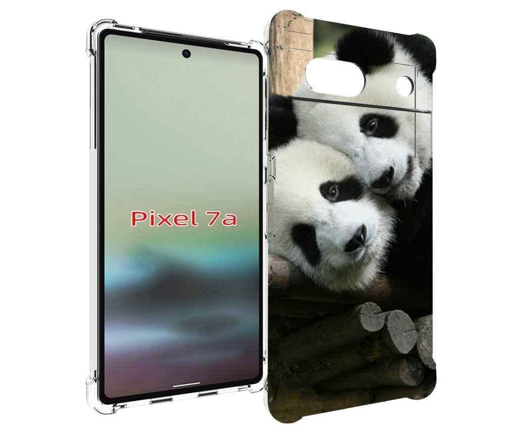 

Чехол MyPads Две-панды для Google Pixel 7A, Tocco