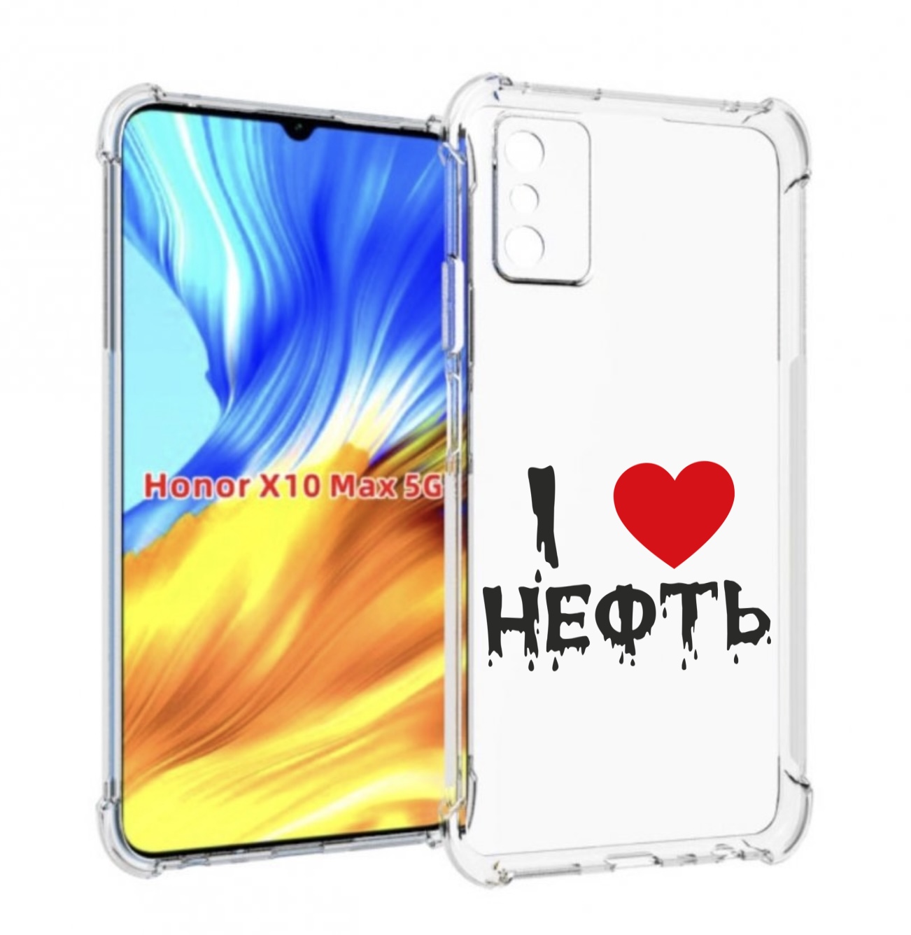 

Чехол MyPads нефть для Honor X10 Max, Прозрачный, Tocco