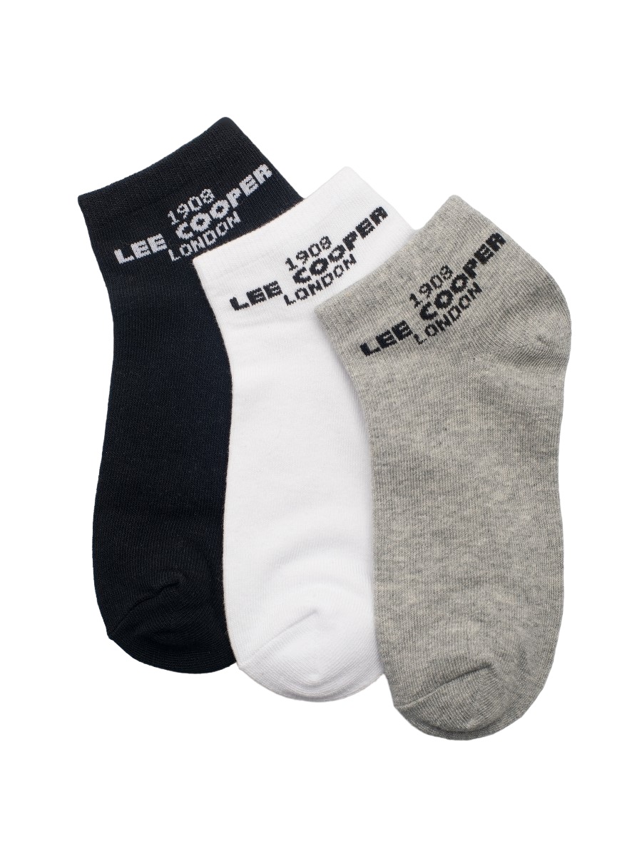 

Комплект носков унисекс Lee cooper Socks 3P разноцветных 35-38, Socks 3P