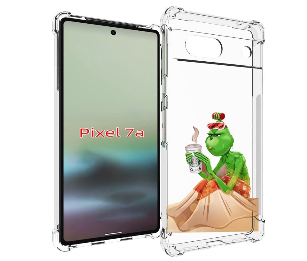 

Чехол MyPads Гринч-в-платье для Google Pixel 7A, Tocco