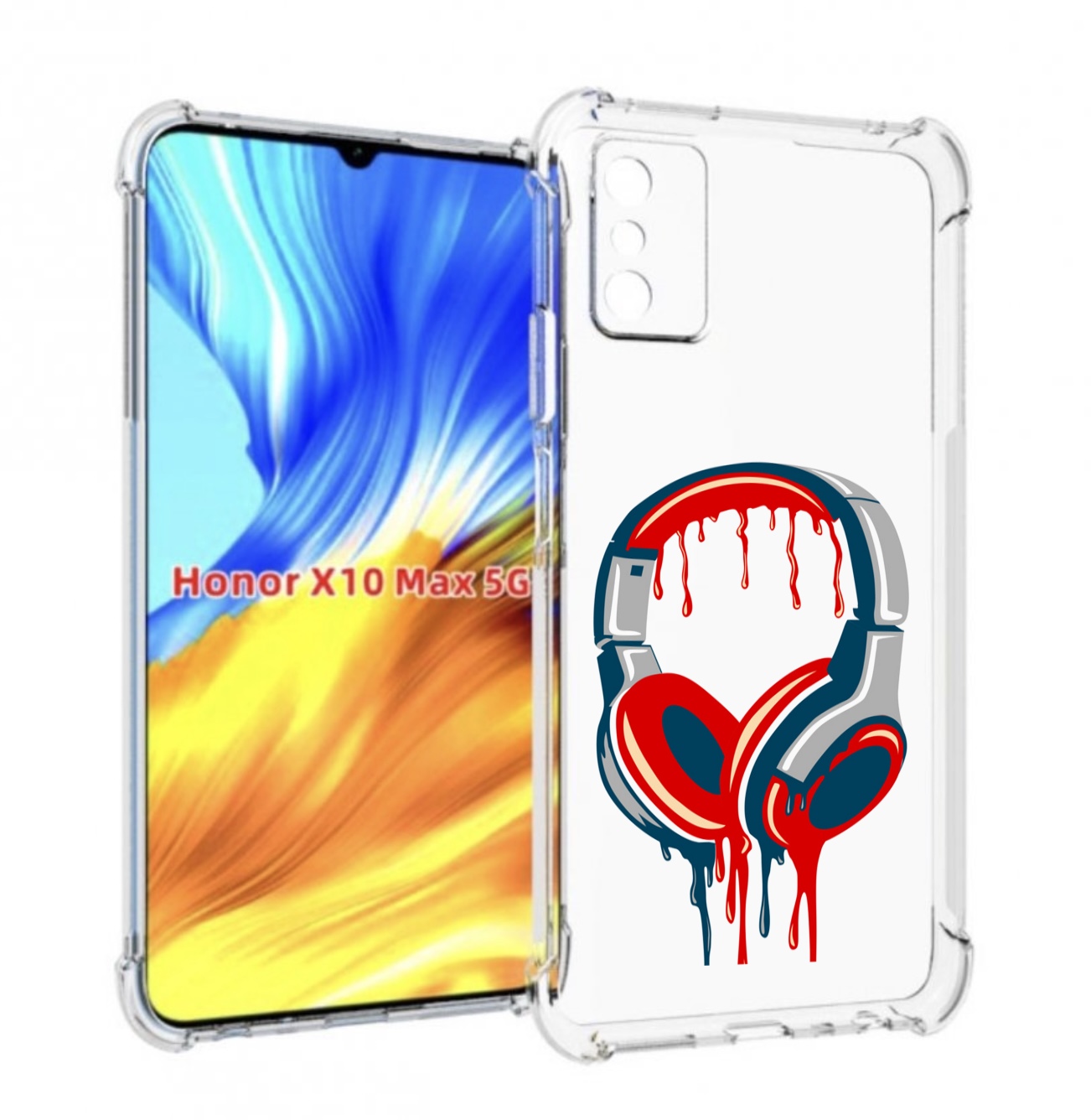 

Чехол MyPads не делай громко для Honor X10 Max, Прозрачный, Tocco