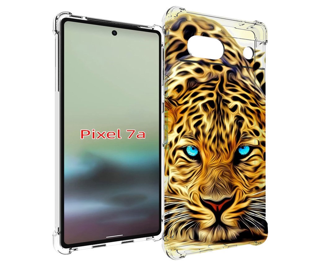 

Чехол MyPads Голубоглазый-гепард для Google Pixel 7A, Tocco