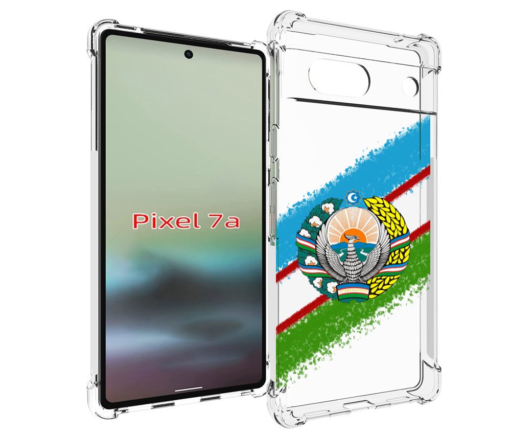 

Чехол MyPads Герб флаг Узбекистана для Google Pixel 7A, Tocco