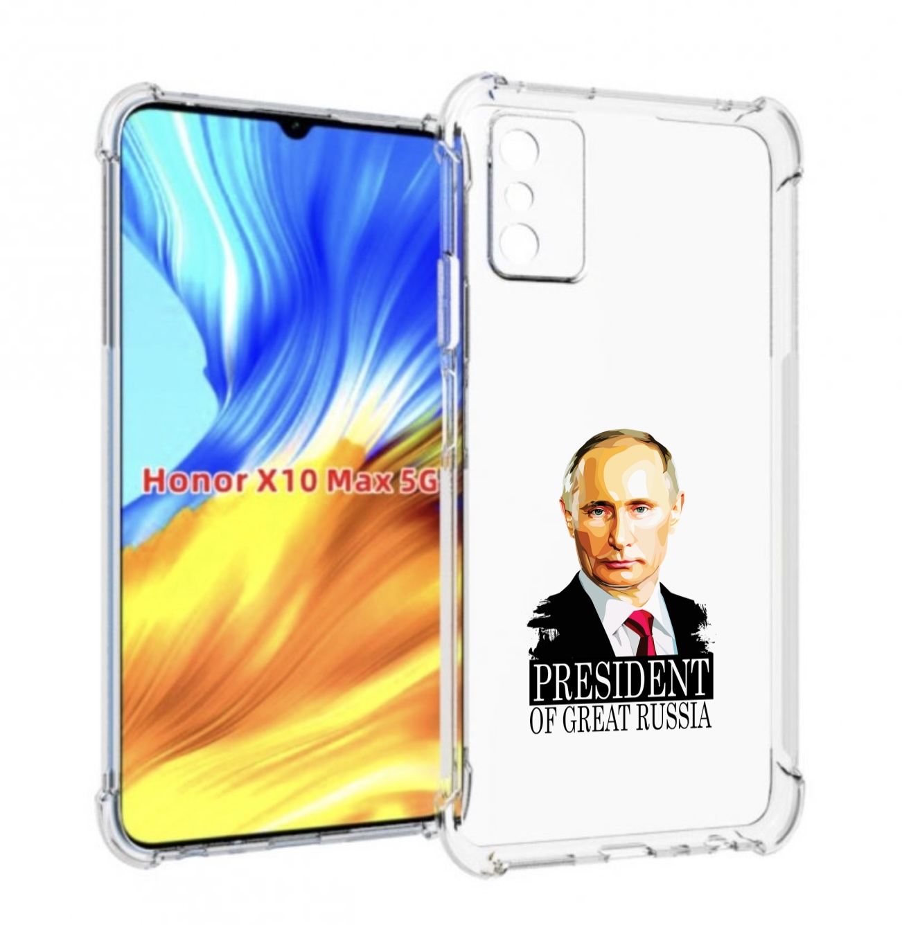 

Чехол MyPads Володька для Honor X10 Max, Прозрачный, Tocco