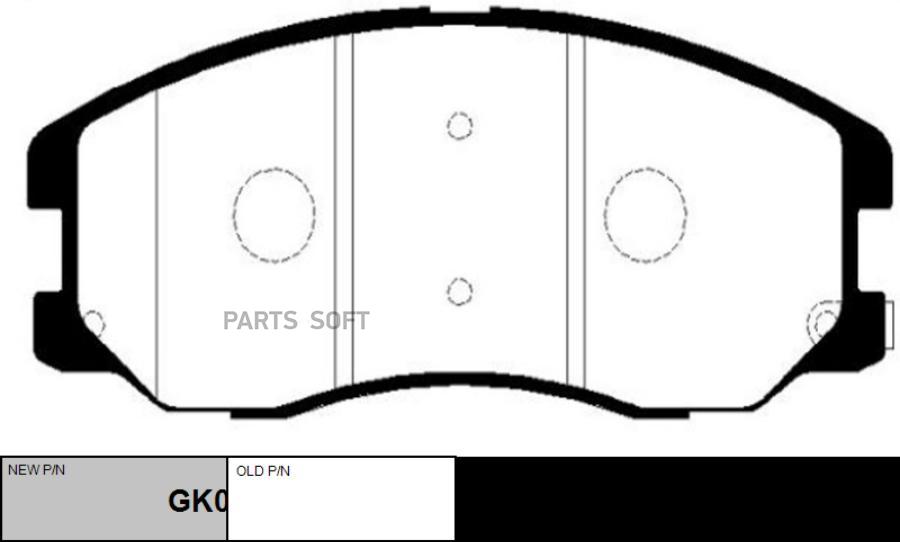 

Тормозные колодки Ctr GK0445