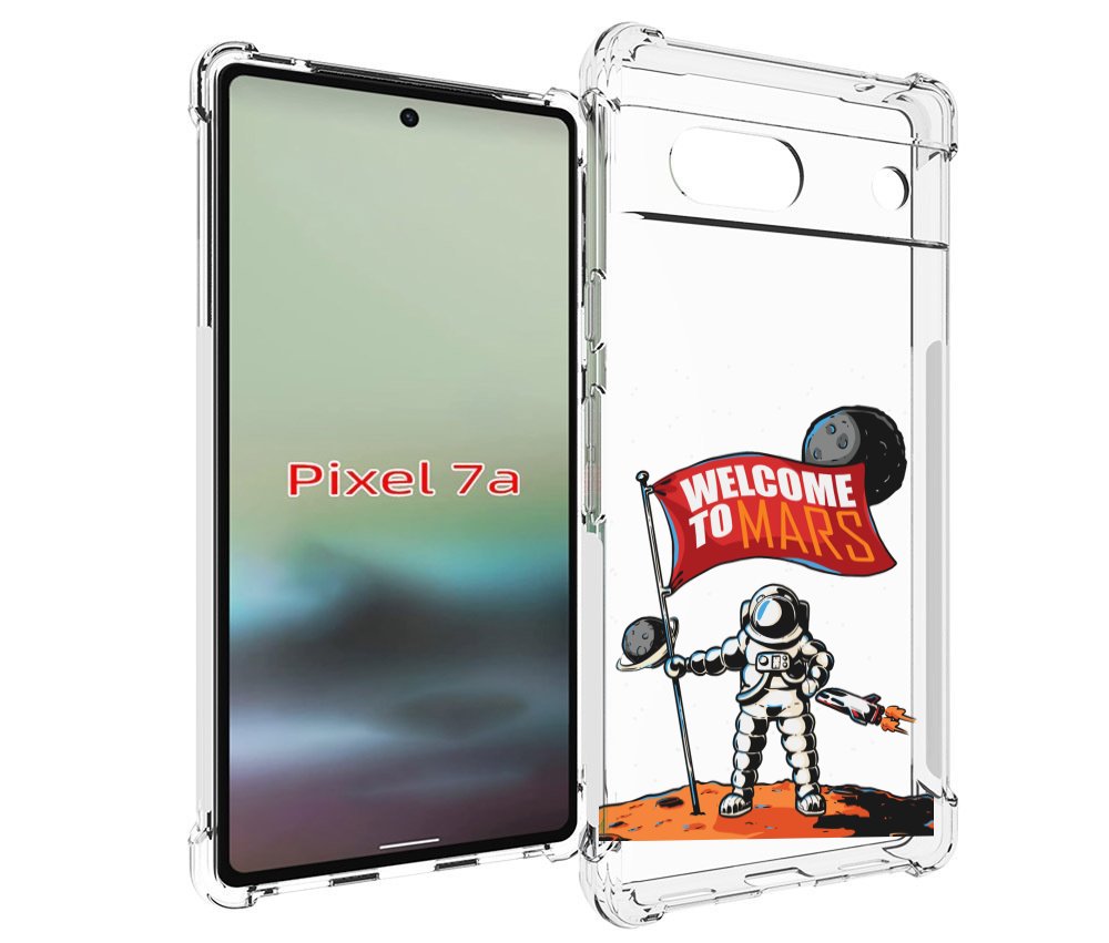 

Чехол MyPads Вэлком-Марс для Google Pixel 7A, Tocco