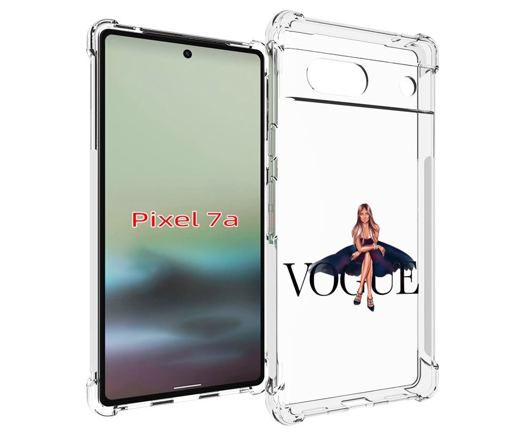 

Чехол MyPads Вог-девушка женский для Google Pixel 7A, Tocco