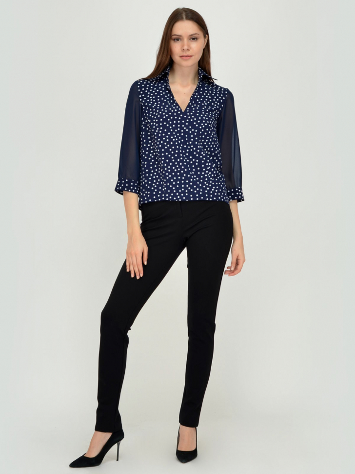 

Блуза женская Viserdi 10035-сгр 250480 синяя 52, Синий, 10035-сгр 250480