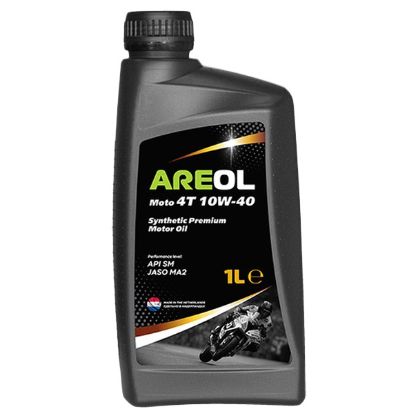 Моторное масло Areol MOTO 4T синтетическое 10W40 1л