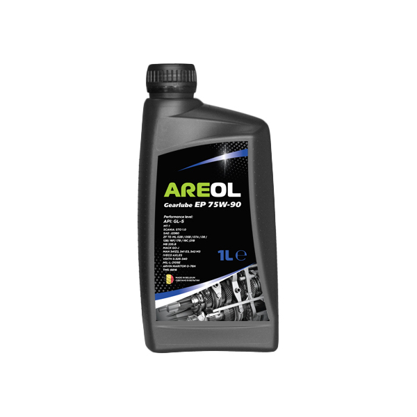 фото Areol gearlube ep 75w90 (1л) полусинт. трансм. масло api gl-5, mb 235.8 areol 75w90ar083