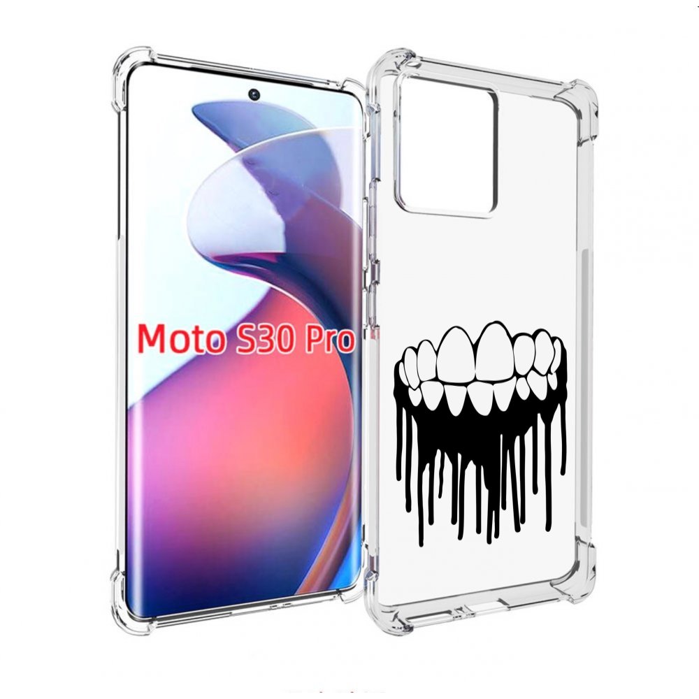 

Чехол MyPads зубы для Motorola Moto S30 Pro, Прозрачный, Tocco