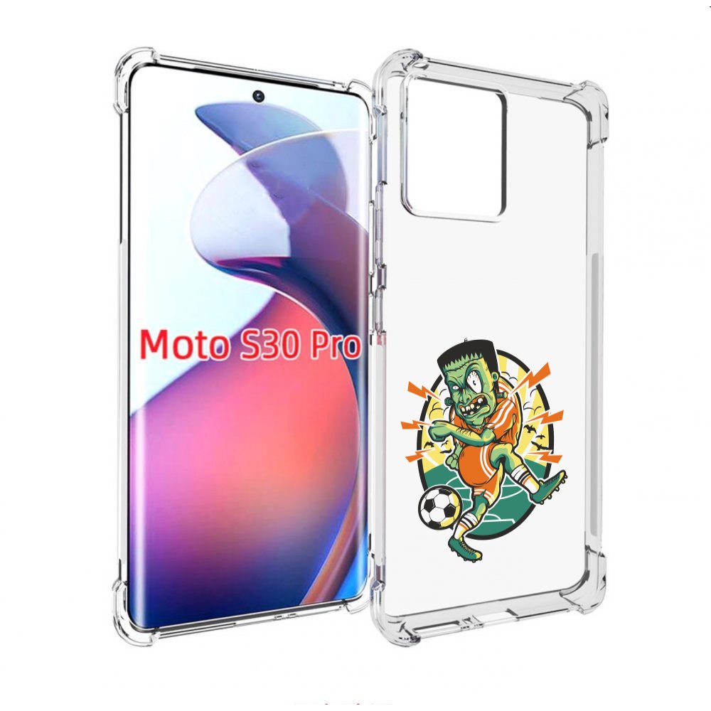 

Чехол MyPads зомби футболист для Motorola Moto S30 Pro, Прозрачный, Tocco