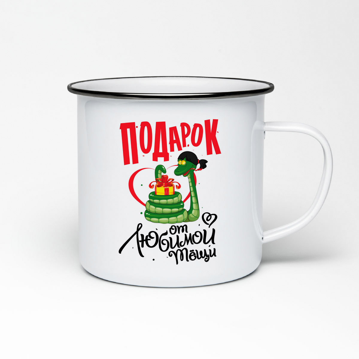 

Кружка металлическая CoolPodarok Семья. Подарок от любимой тещи