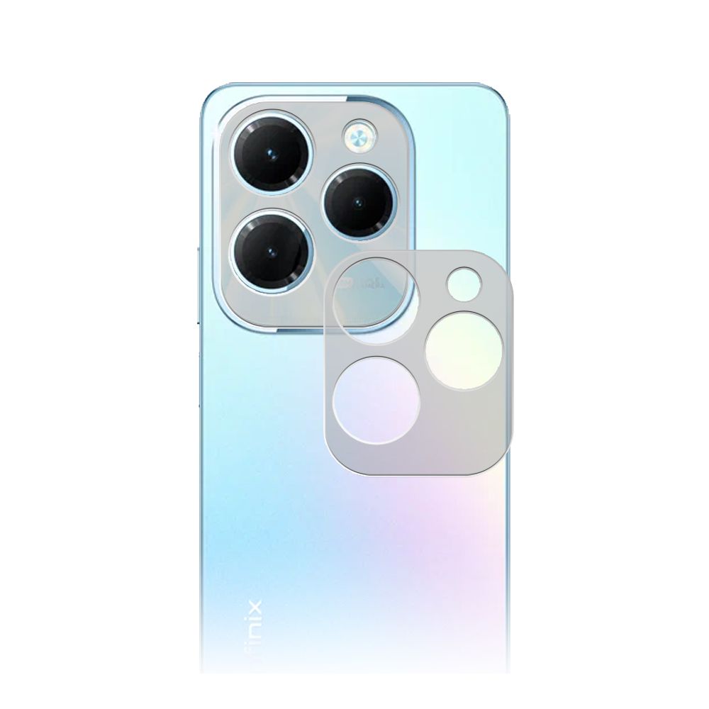 

Стекло защитное гибридное Матовое Krutoff для камеры Infinix Hot 40 Pro (2шт.)