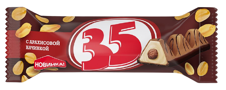 

Конфеты 35 с арахисовой начинкой вал 2,5 кг