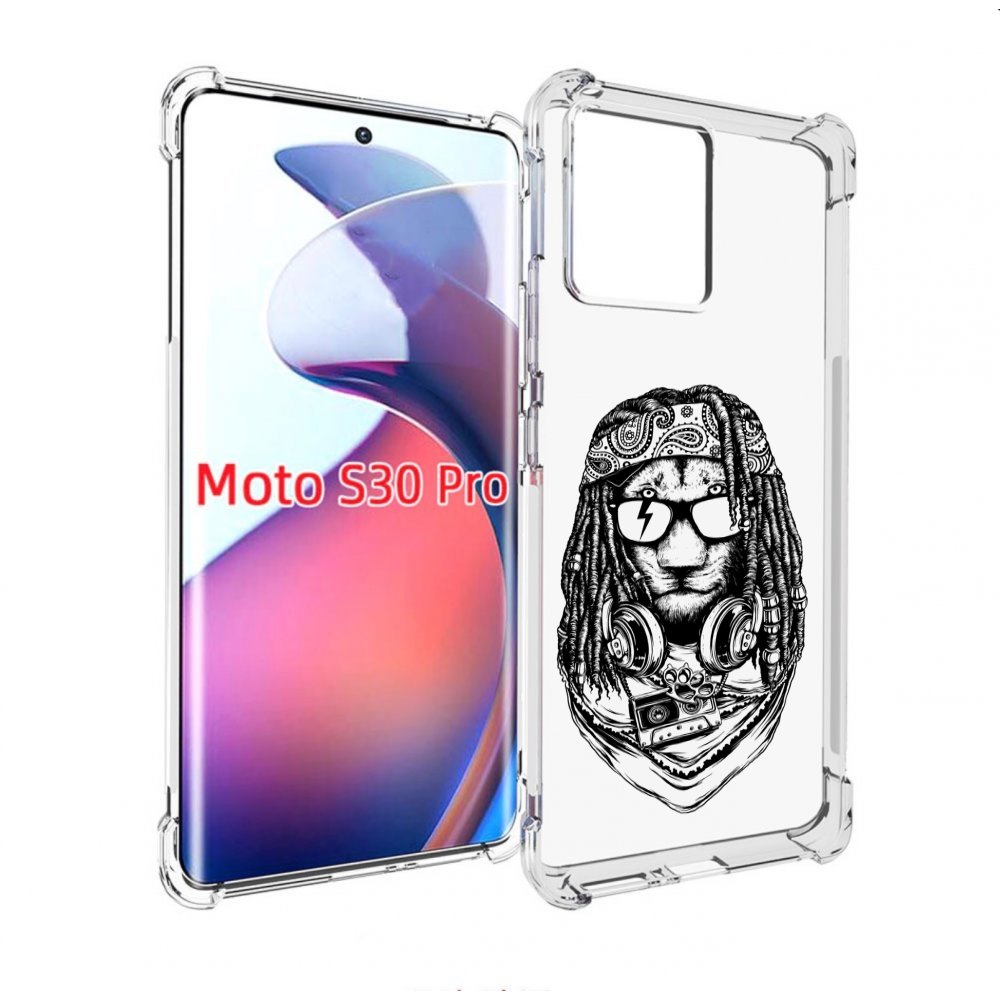 

Чехол MyPads дреды льва для Motorola Moto S30 Pro, Прозрачный, Tocco