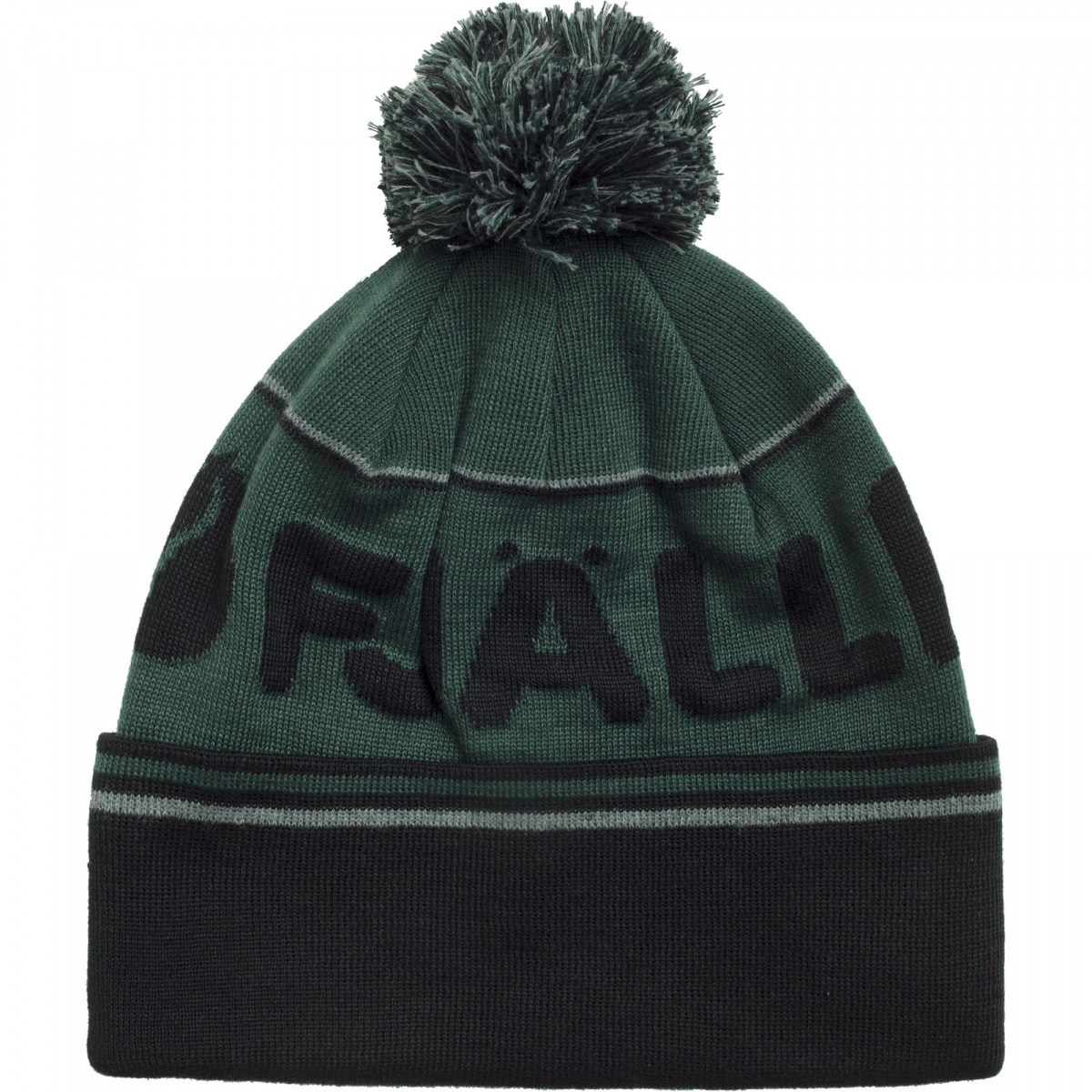 фото Шапка бини мужская fjallraven pom hat arctic green-black, р 54-60