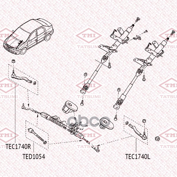 

Наконечник Рулевой Тяги R Tatsumi Tec1740r TMI TATSUMI арт. TEC1740R