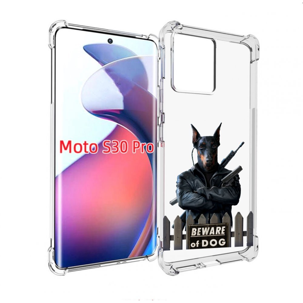 

Чехол MyPads доберман для Motorola Moto S30 Pro, Прозрачный, Tocco