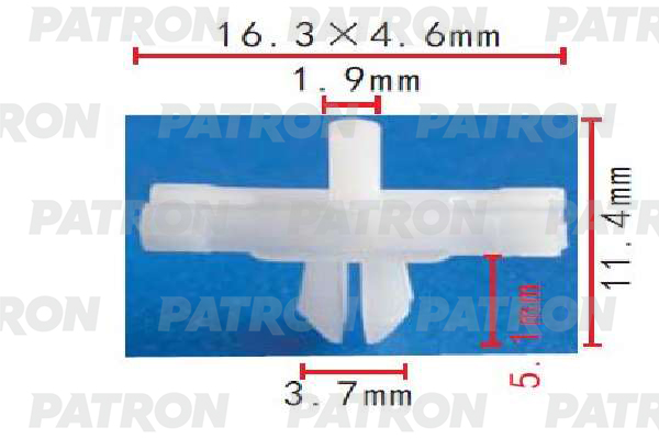 

Клипса Автомобильная PATRON P371764