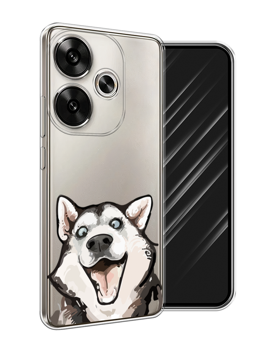 

Чехол Awog на Xiaomi Redmi Turbo 3 "Радостный хаски", Белый;голубой;черный, 322150-1
