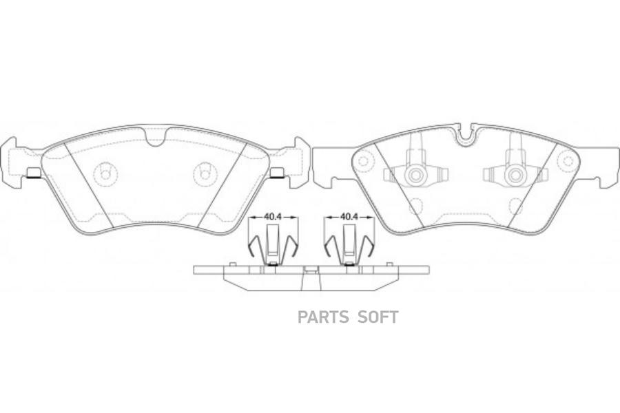 

Колодки тормозные передние (MB W164 (ML)/X164 (GL)/W211/W251 04) BP31500W