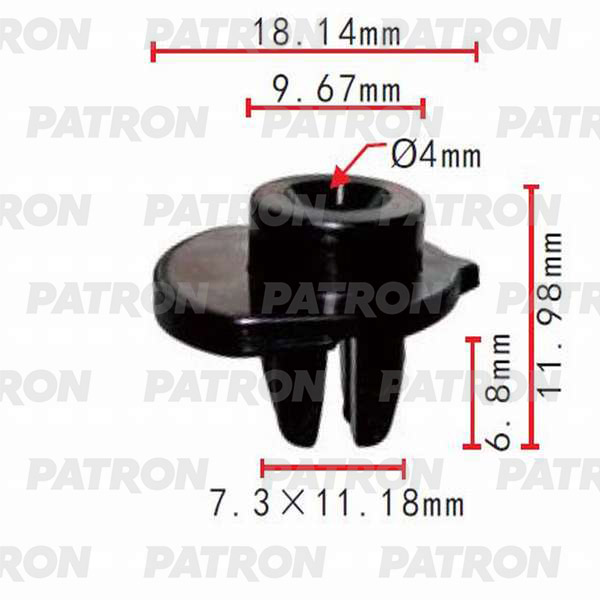 

Клипса Автомобильная PATRON P370363