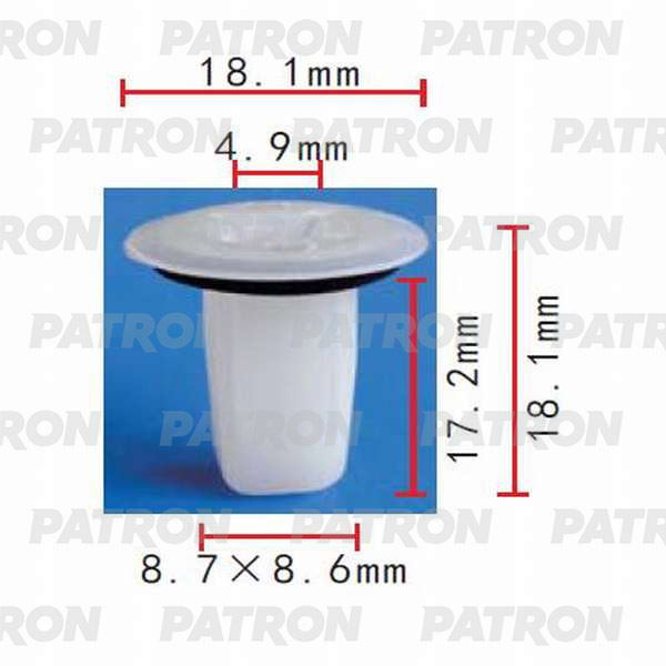 

Клипса Пластмассовая PATRON p370425