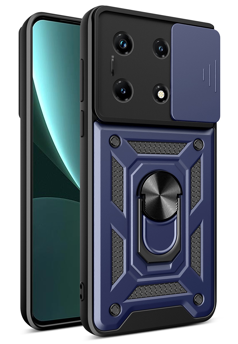 

Чехол Bumper Case для Infinix Note 30 Pro с кольцом, синий, Bumper Case