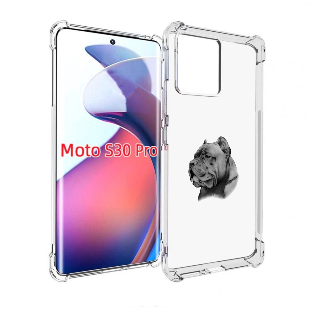 

Чехол MyPads грозный бульдог для Motorola Moto S30 Pro, Прозрачный, Tocco