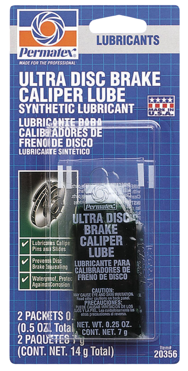 PERMATEX 20356 Смазка тормозных суппортов УЛЬТРА Ultra Disk Brake Caliper Lube 14гр в бли 1121₽