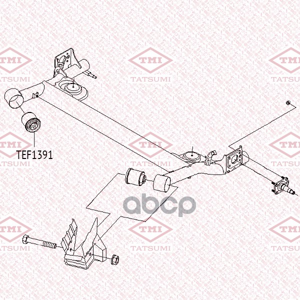 

Сайлентблок Задней Балки Tatsumi Tef1391 TMI TATSUMI арт. TEF1391