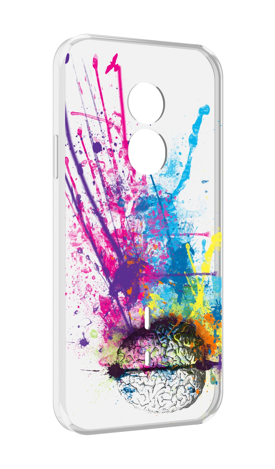 

Чехол MyPads яркий красочный мозг для Doogee S51, Прозрачный, Tocco