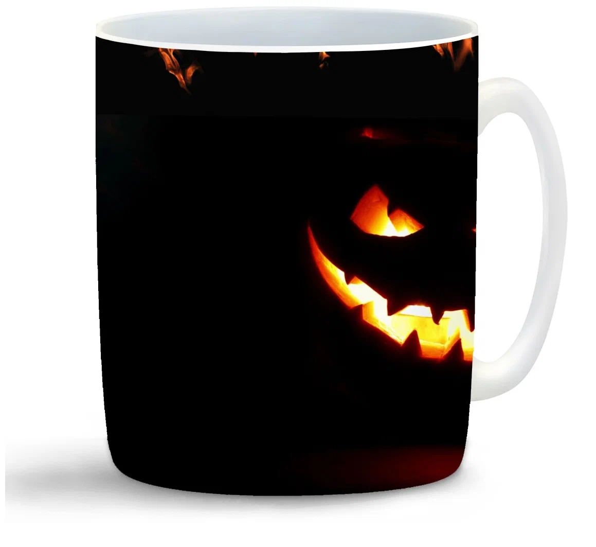 

Кружка CoolPodarok Halloween два Джека В темноте