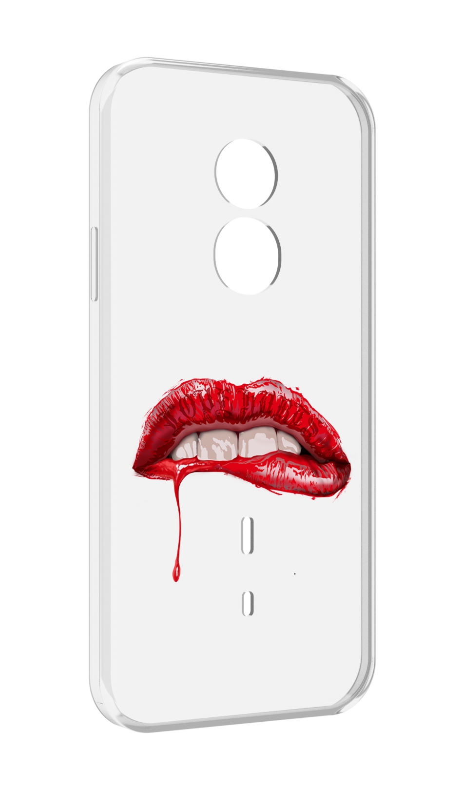 

Чехол MyPads яркие красные губы для Doogee S51, Прозрачный, Tocco