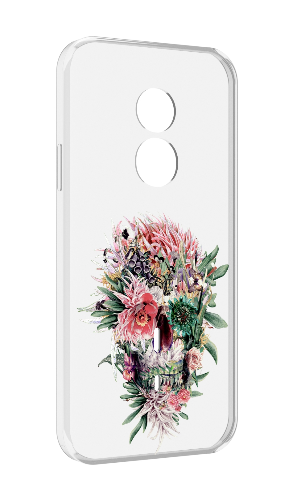

Чехол MyPads череп из цветов для Doogee S51, Прозрачный, Tocco