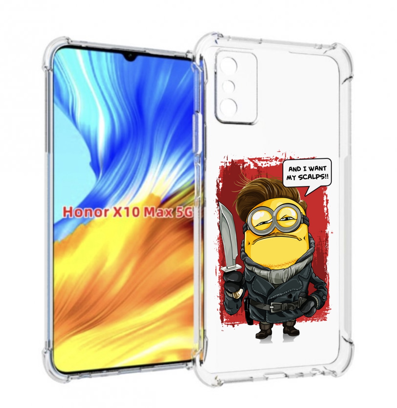 

Чехол MyPads миньон убийца для Honor X10 Max, Прозрачный, Tocco