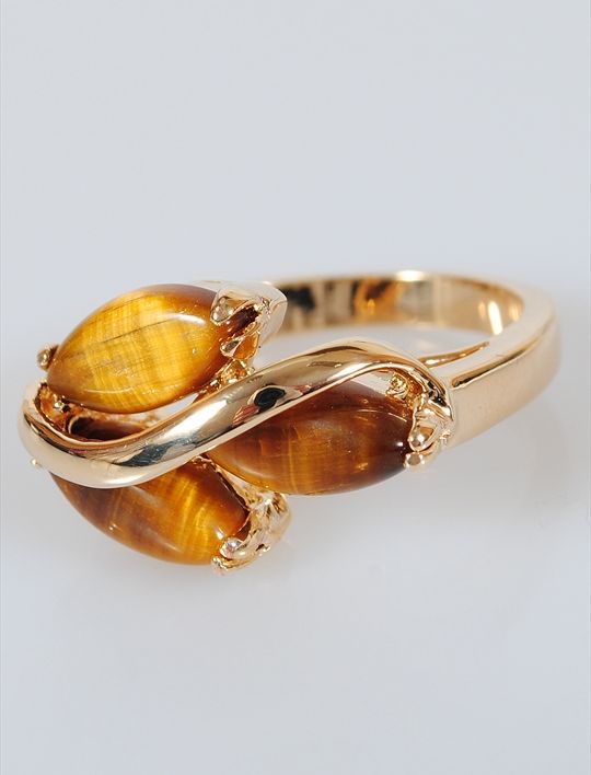 

Кольцо из бижутерного сплава р.  Lotus Jewelry 242R-20ti, тигровый глаз, 242R-20ti