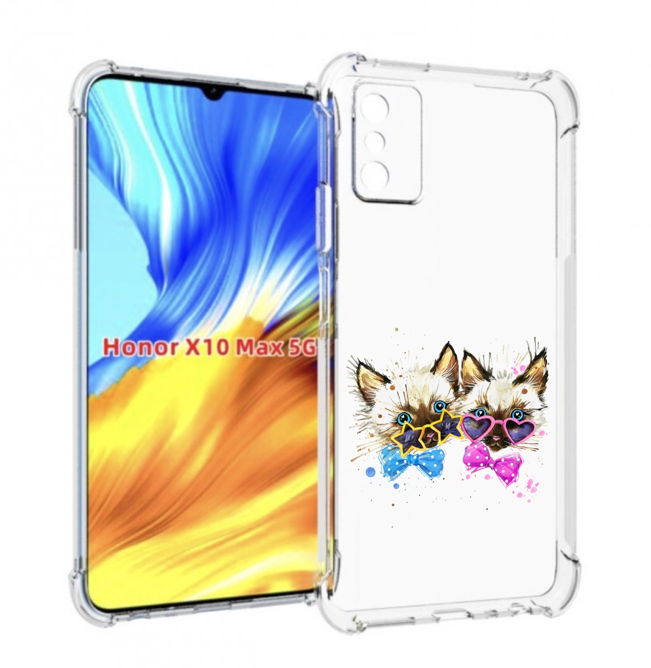 

Чехол MyPads милые котята для Honor X10 Max, Прозрачный, Tocco