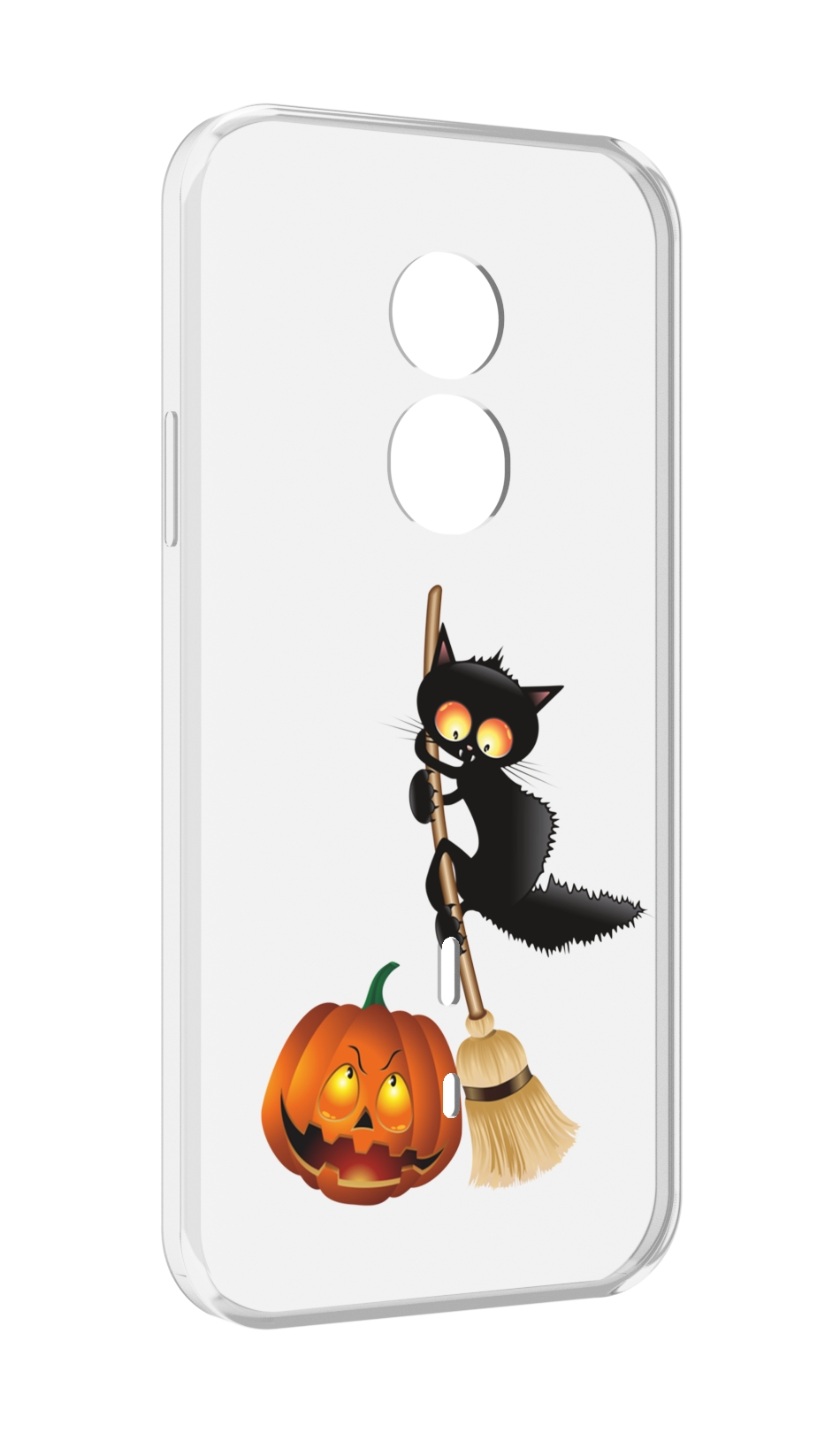 

Чехол MyPads хэлуинский котик для Doogee S51, Прозрачный, Tocco