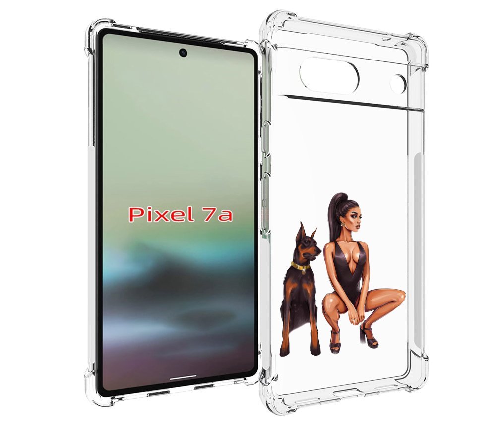 

Чехол MyPads Борзая-девушка для Google Pixel 7A, Tocco