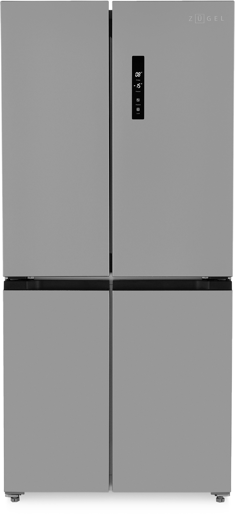 Холодильник ZUGEL ZRCD430X серебристый умный холодильник xiaomi mijia refrigerator cross 518l white bcd 518wbi