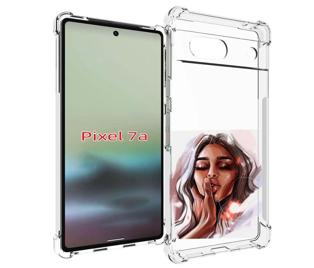 

Чехол MyPads Большие-губы женский для Google Pixel 7A, Tocco