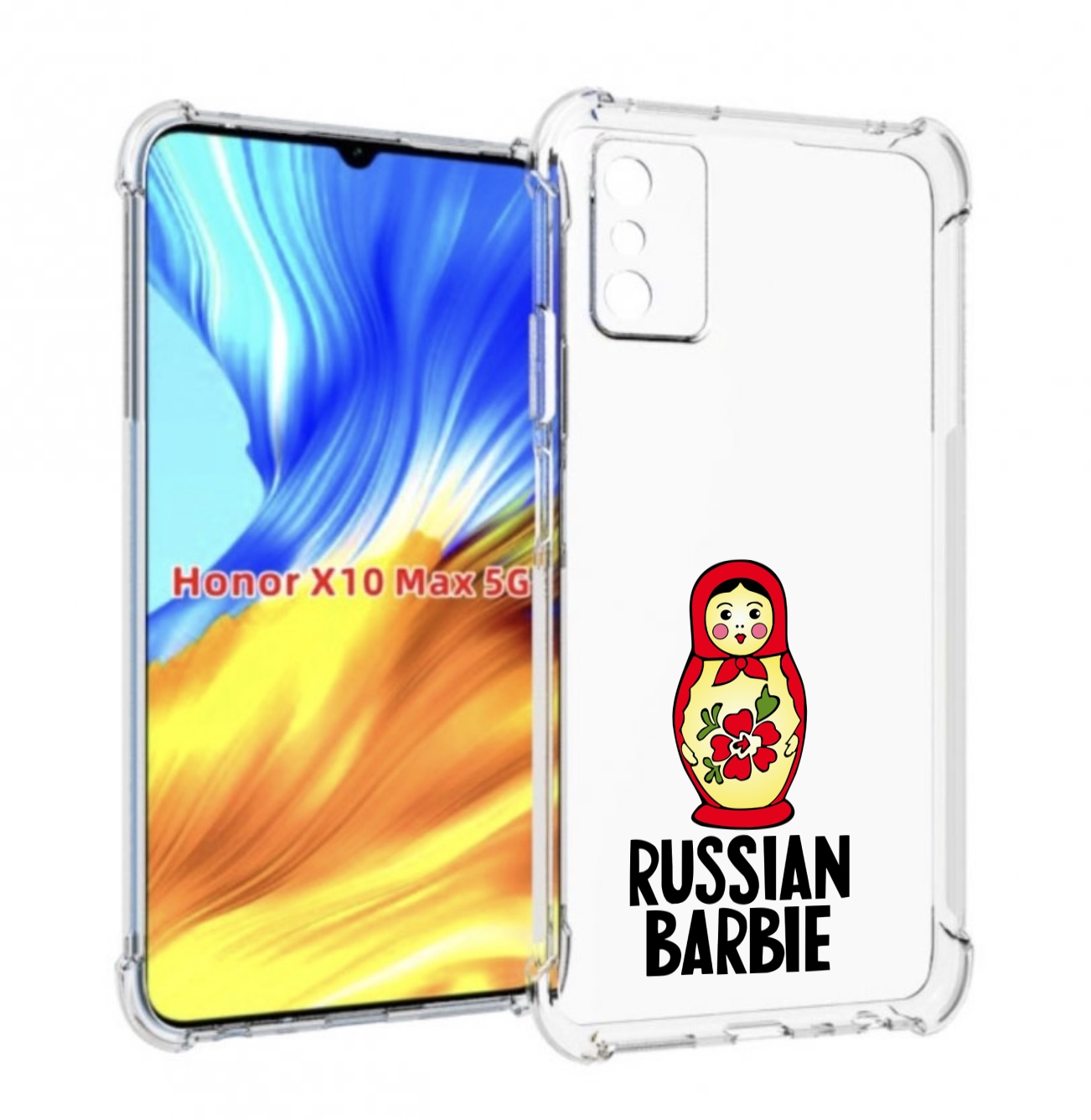 

Чехол MyPads матрешка для Honor X10 Max, Прозрачный, Tocco
